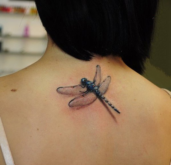 蜻蜓纹身图片    体态轻盈的蜻蜓纹身图片