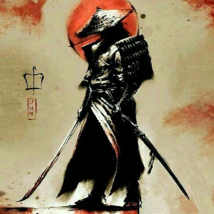 一组9张武士纹身手稿素材图片