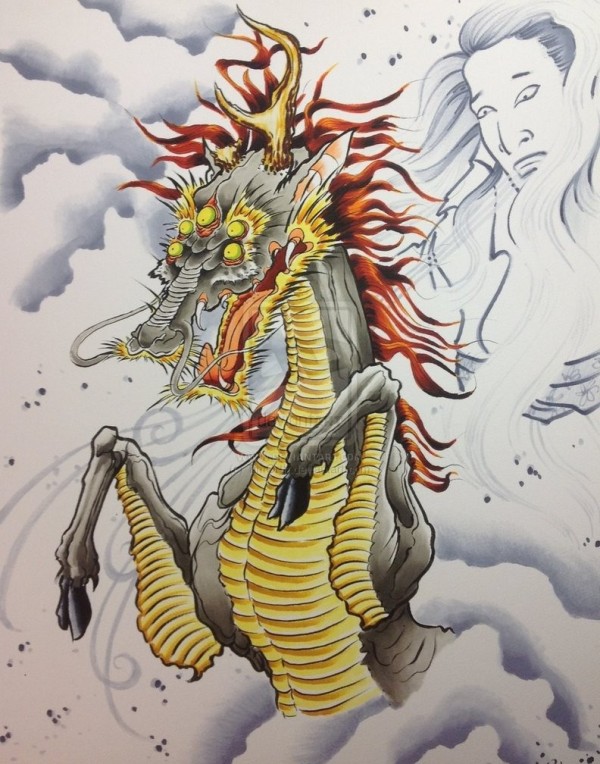经典大气的麒麟纹身图4