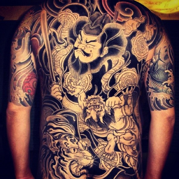 日本 宫藏刺青 （MIYAZO TATTOO）满背纹身作品图3