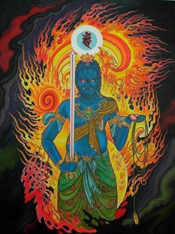 纹身不动明王画稿欣赏图3