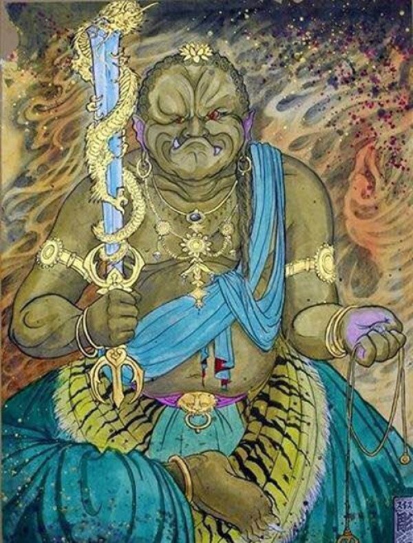 纹身不动明王画稿欣赏图4