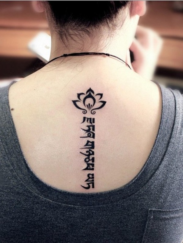 个性经典藏文纹身图5