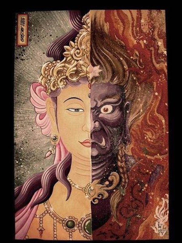 纹身不动明王画稿欣赏图2