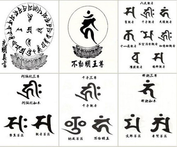 密宗常见诸尊种子字（梵文）素材图4