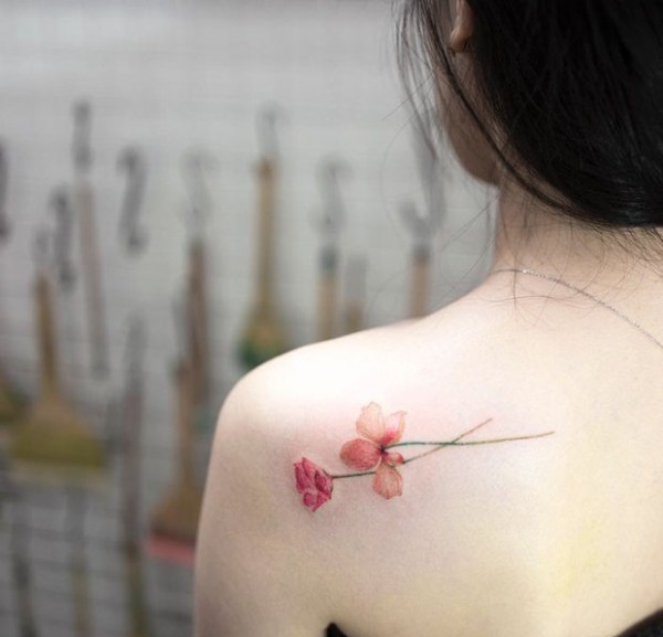 女生多款小清新纹身图片欣赏