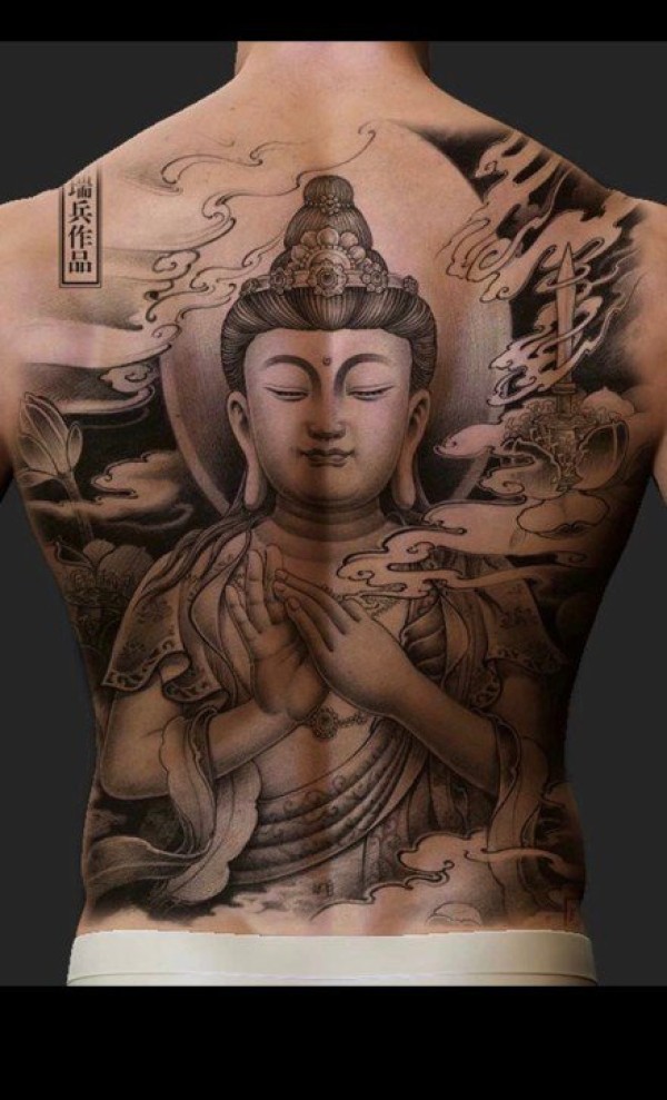 传统的一波佛像纹身图片欣赏