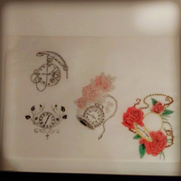 黑灰纹身素材 铅笔素描黑灰纹身素材图片