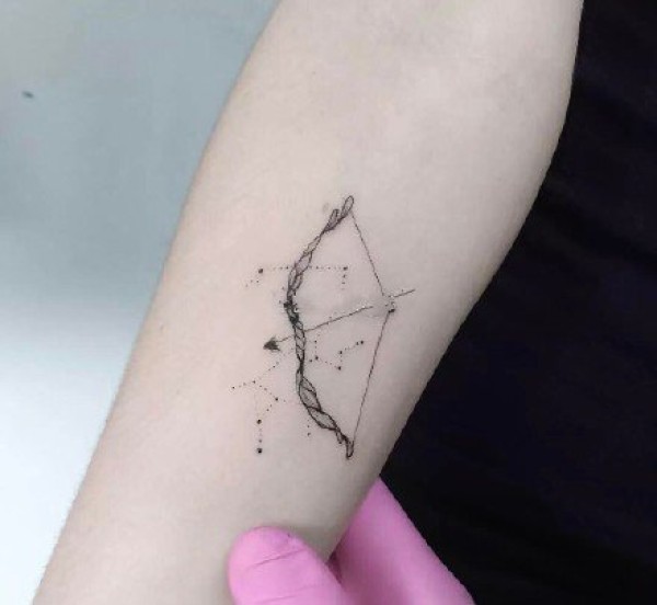 射手座纹身 适合射手座的9组射手星座纹身图片