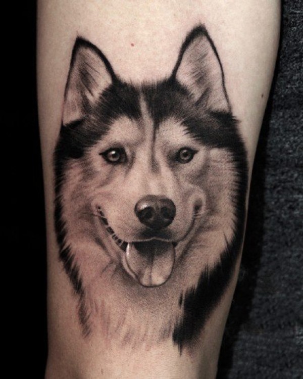 9款小狗纹身图片-北京纯刺青PureTattoo纹身作品