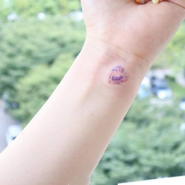 一组可爱爆了的小清新彩色纹身