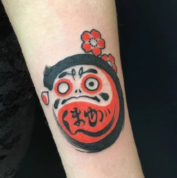 一组日式彩绘手臂纹身图片欣赏