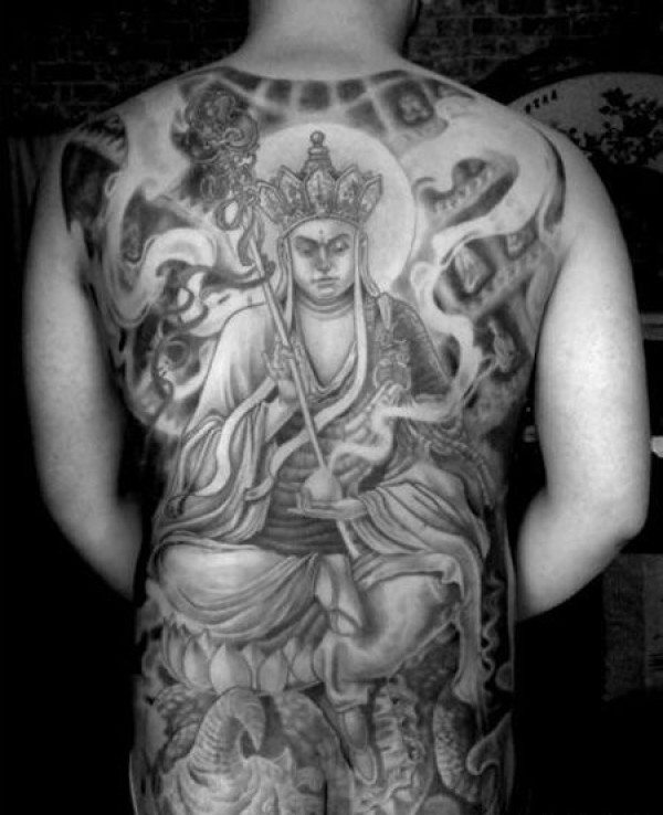 全身地藏王菩萨纹身图片