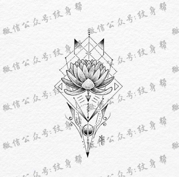 简约纹身手稿_一套18张创意简约小清新的纹身手稿素材