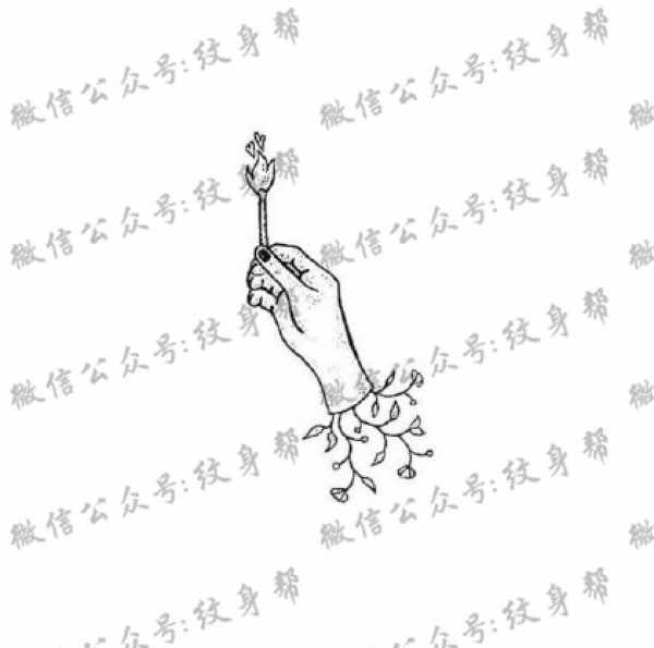 小清新手稿_一套33张超简约的小清新纹身手稿图案