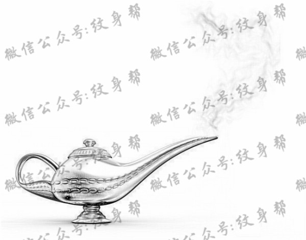 阿拉丁神灯纹身手稿_一组10张纹身阿拉丁神灯手稿素材欣赏