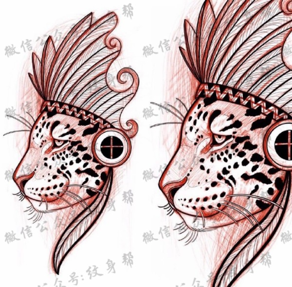 newschool线稿_17张彩色newschool纹身手稿线稿图案