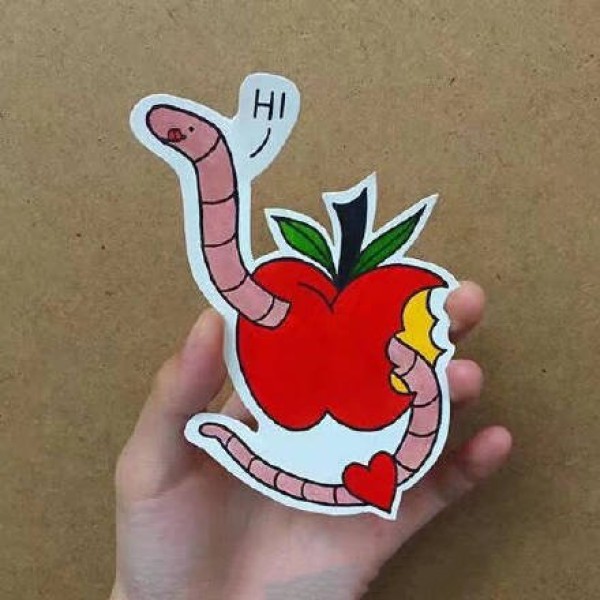 超级可爱的纹身手稿图案-卡通纹身手稿