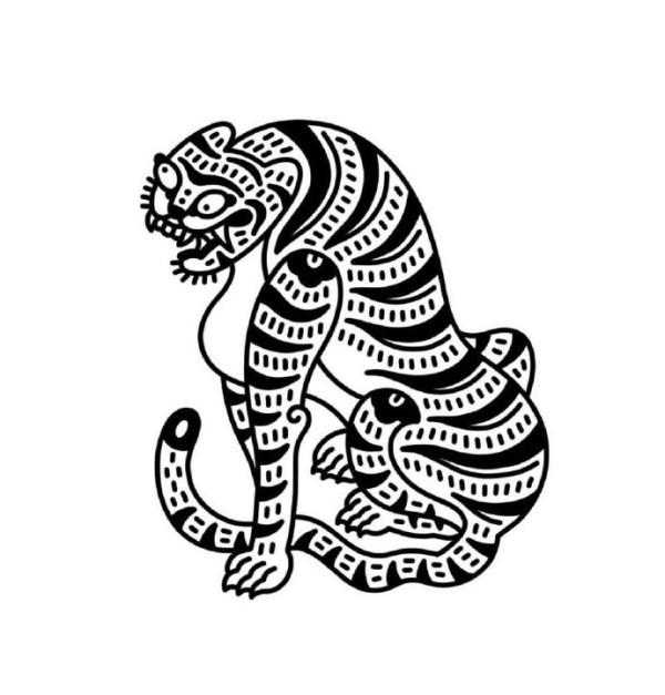 9张oldschool老虎创意纹身手稿图片