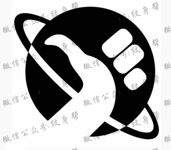 手稿银河系宇宙漫游纹身图片