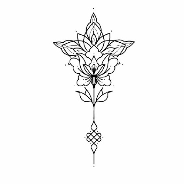 35组海娜梵花纹身手稿素材图案