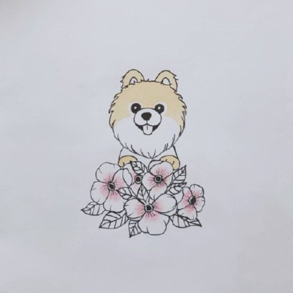 很可爱的一组小清新纹身小手稿图案