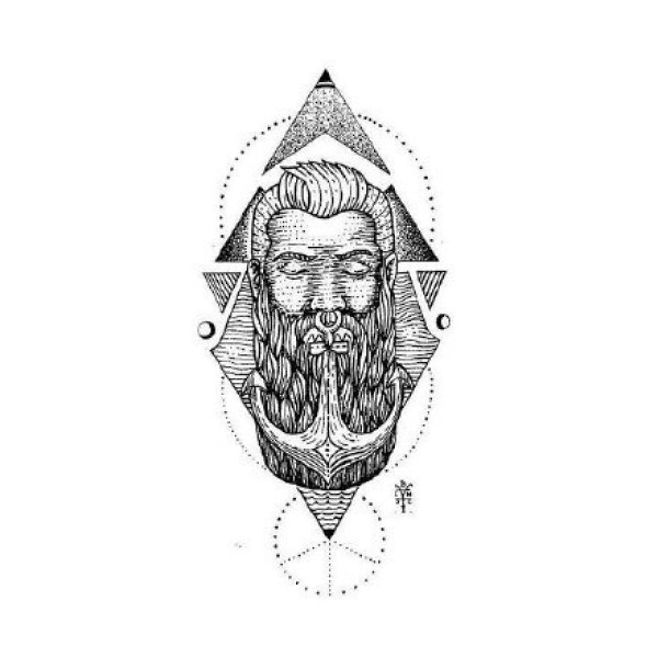 36组动物等黑白点刺插画纹身手稿图案