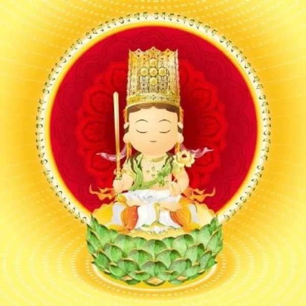 Q版童版的小菩萨纹身手稿图片