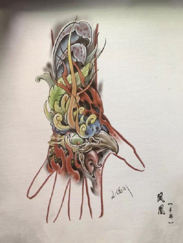 一组手背帅爆的纹身效果图片赏析
