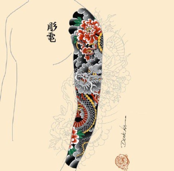 9款老传统的花臂花腿纹身效果图赏析