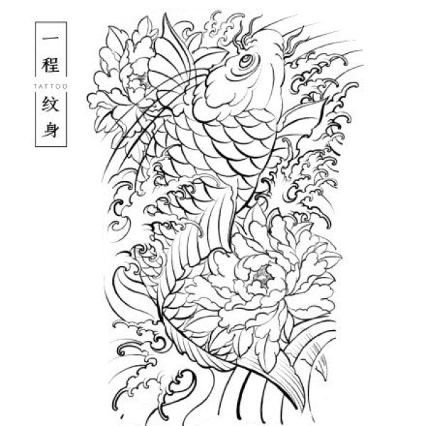 36款传统等纹身风格的线稿图片赏析