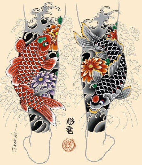 9款老传统的花臂花腿纹身效果图赏析