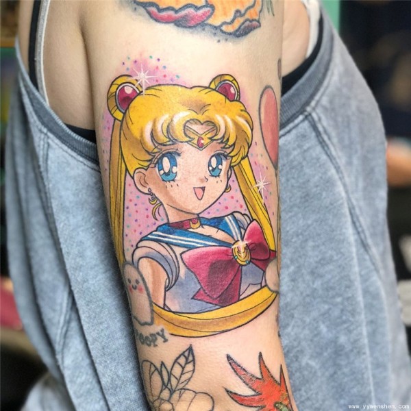 宅男纹身师Kimberly Wall的美少女战士Sailor Moon动漫纹身图片集