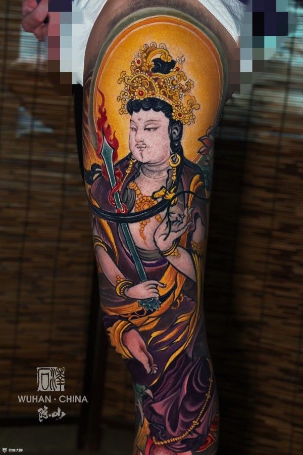 文殊菩萨 .花腿